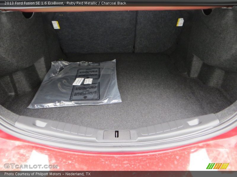 Ruby Red Metallic / Charcoal Black 2013 Ford Fusion SE 1.6 EcoBoost