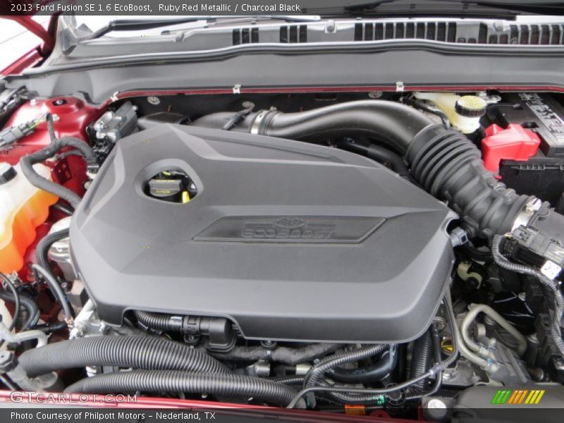 Ruby Red Metallic / Charcoal Black 2013 Ford Fusion SE 1.6 EcoBoost