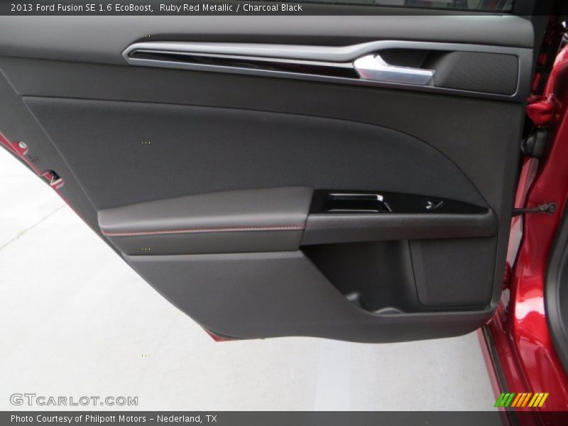Ruby Red Metallic / Charcoal Black 2013 Ford Fusion SE 1.6 EcoBoost