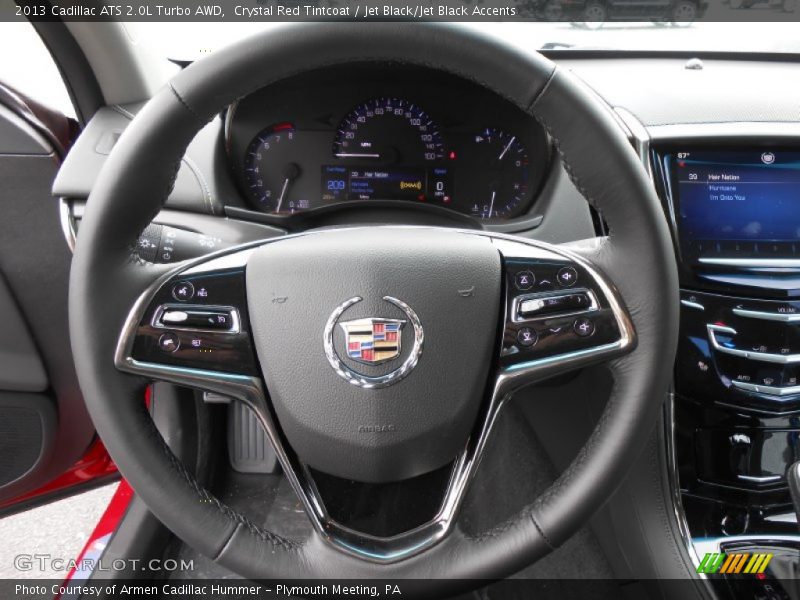 Crystal Red Tintcoat / Jet Black/Jet Black Accents 2013 Cadillac ATS 2.0L Turbo AWD