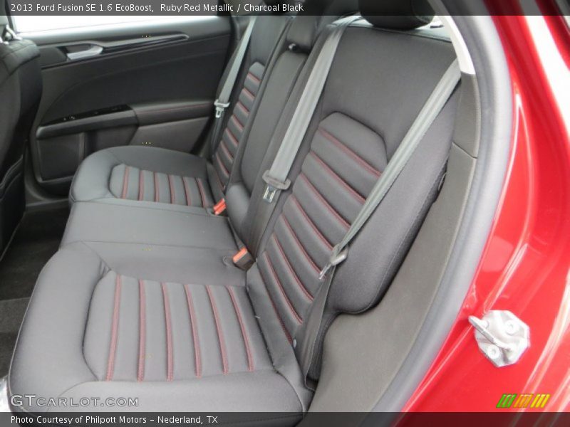 Ruby Red Metallic / Charcoal Black 2013 Ford Fusion SE 1.6 EcoBoost