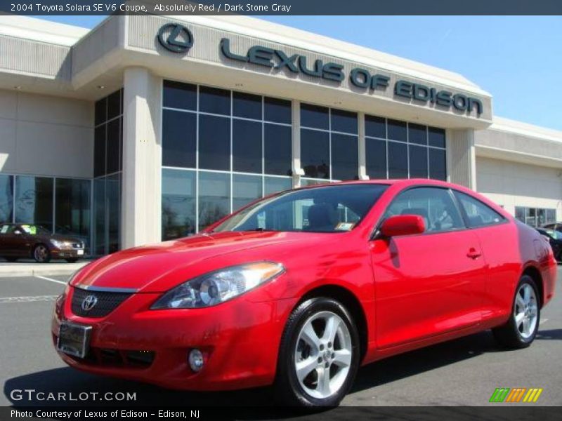 Absolutely Red / Dark Stone Gray 2004 Toyota Solara SE V6 Coupe