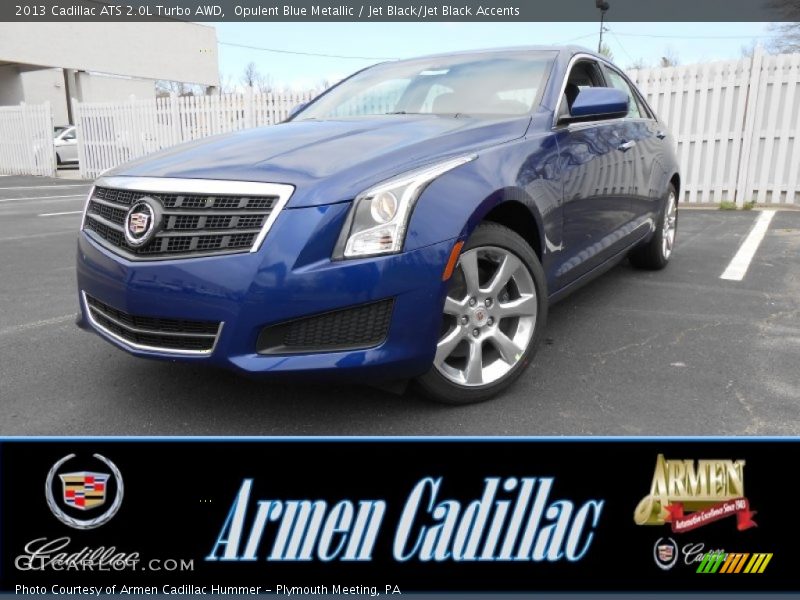 Opulent Blue Metallic / Jet Black/Jet Black Accents 2013 Cadillac ATS 2.0L Turbo AWD