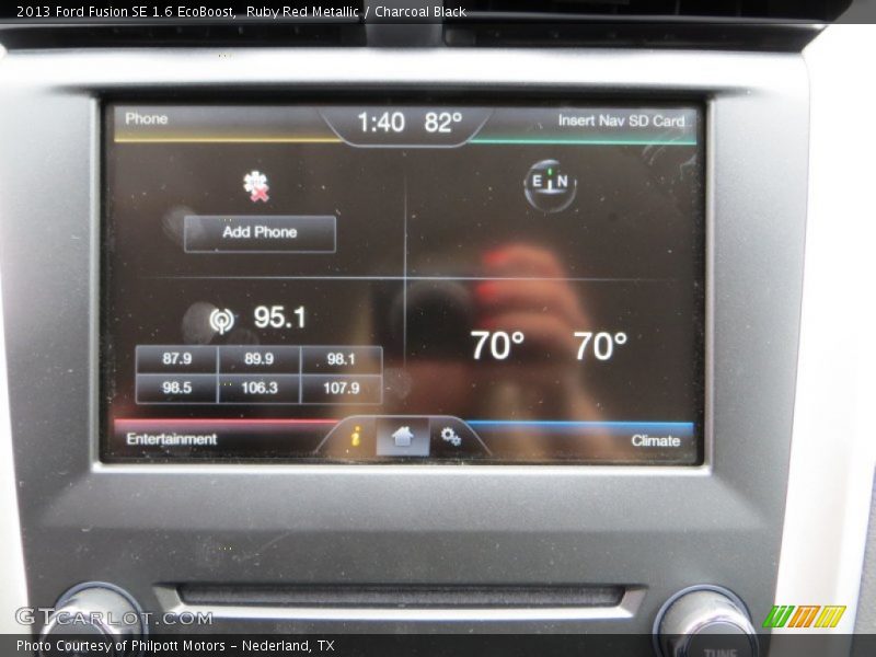 Ruby Red Metallic / Charcoal Black 2013 Ford Fusion SE 1.6 EcoBoost