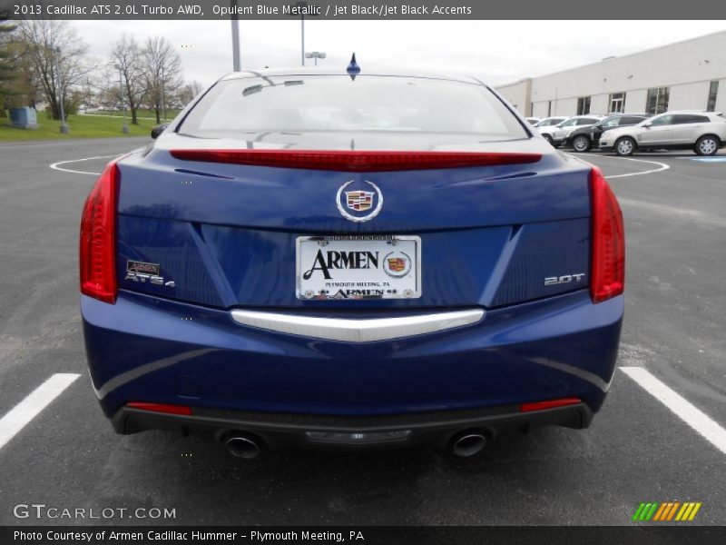 Opulent Blue Metallic / Jet Black/Jet Black Accents 2013 Cadillac ATS 2.0L Turbo AWD