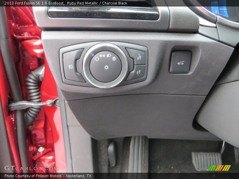 Ruby Red Metallic / Charcoal Black 2013 Ford Fusion SE 1.6 EcoBoost