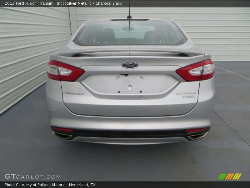 Ingot Silver Metallic / Charcoal Black 2013 Ford Fusion Titanium