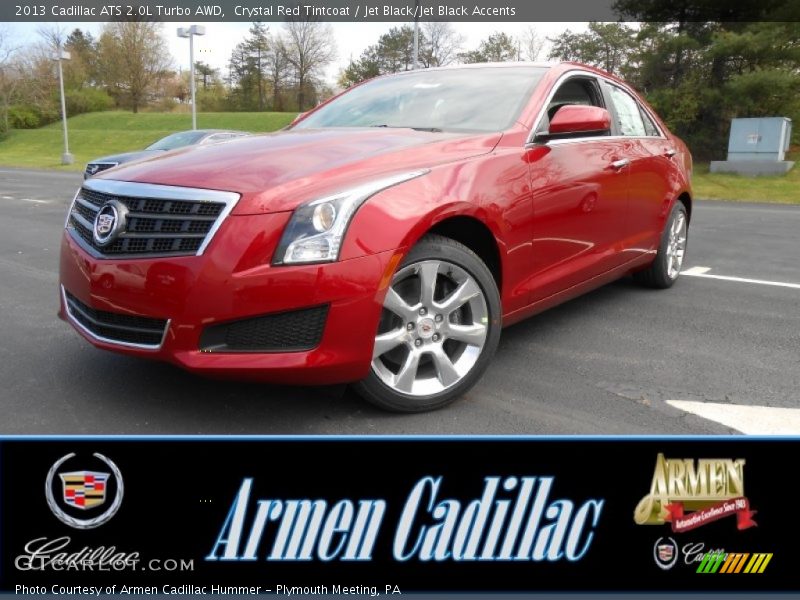Crystal Red Tintcoat / Jet Black/Jet Black Accents 2013 Cadillac ATS 2.0L Turbo AWD