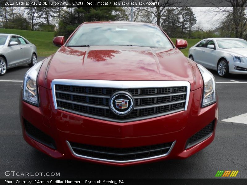 Crystal Red Tintcoat / Jet Black/Jet Black Accents 2013 Cadillac ATS 2.0L Turbo AWD