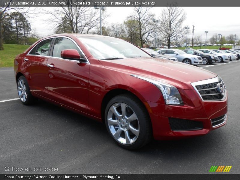 Crystal Red Tintcoat / Jet Black/Jet Black Accents 2013 Cadillac ATS 2.0L Turbo AWD