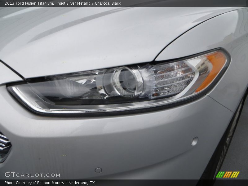 Ingot Silver Metallic / Charcoal Black 2013 Ford Fusion Titanium