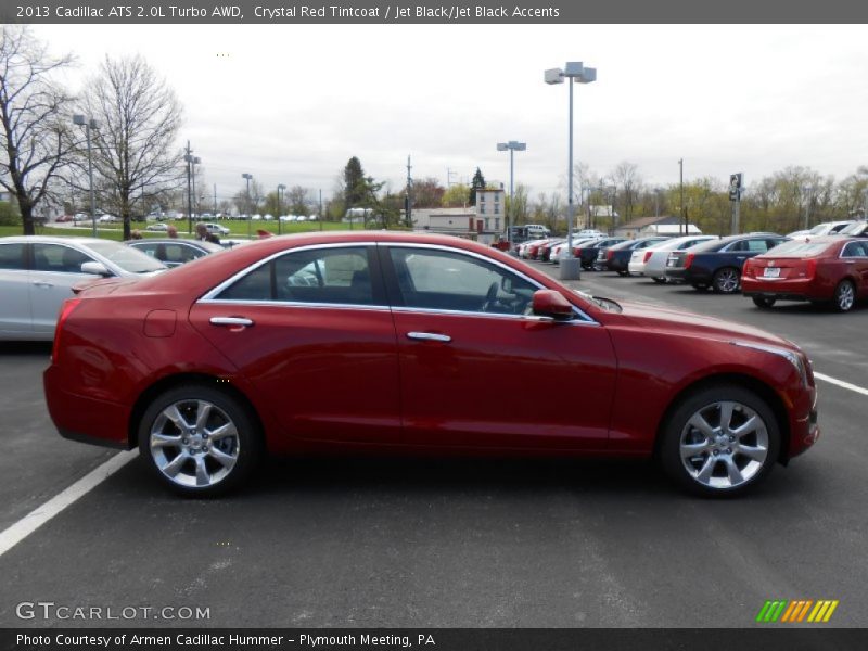 Crystal Red Tintcoat / Jet Black/Jet Black Accents 2013 Cadillac ATS 2.0L Turbo AWD