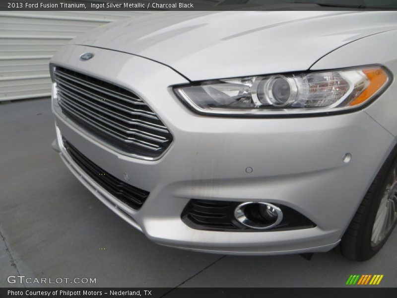 Ingot Silver Metallic / Charcoal Black 2013 Ford Fusion Titanium