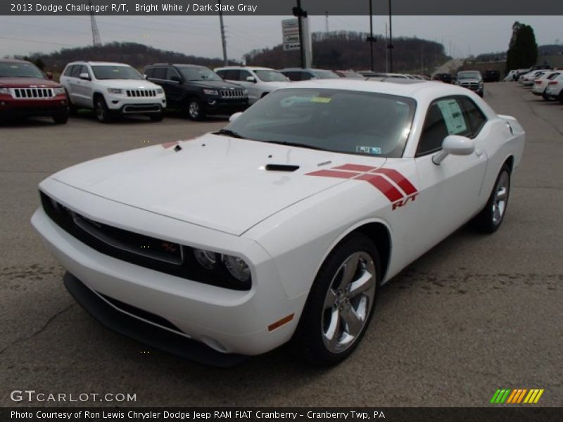 Bright White / Dark Slate Gray 2013 Dodge Challenger R/T