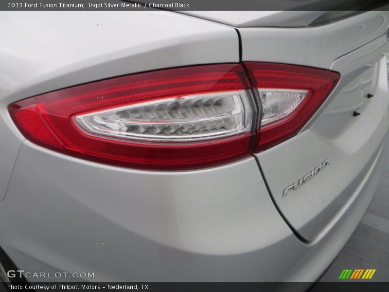 Ingot Silver Metallic / Charcoal Black 2013 Ford Fusion Titanium