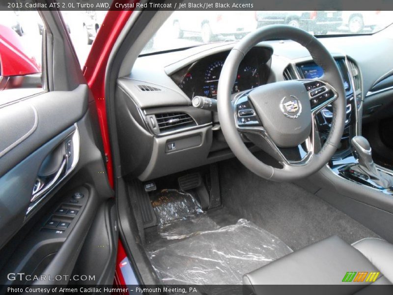 Crystal Red Tintcoat / Jet Black/Jet Black Accents 2013 Cadillac ATS 2.0L Turbo AWD