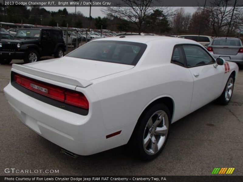 Bright White / Dark Slate Gray 2013 Dodge Challenger R/T