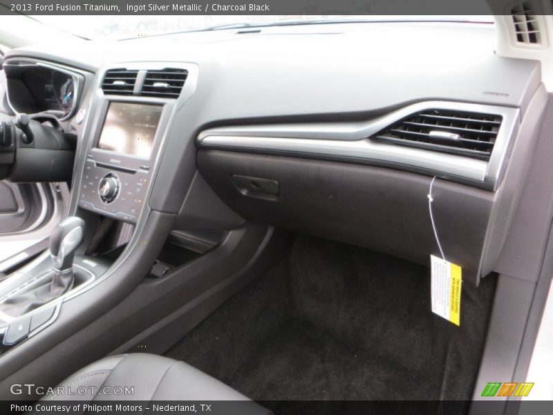 Ingot Silver Metallic / Charcoal Black 2013 Ford Fusion Titanium