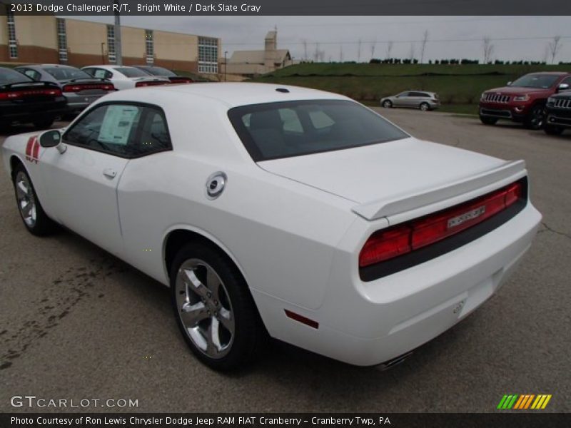 Bright White / Dark Slate Gray 2013 Dodge Challenger R/T