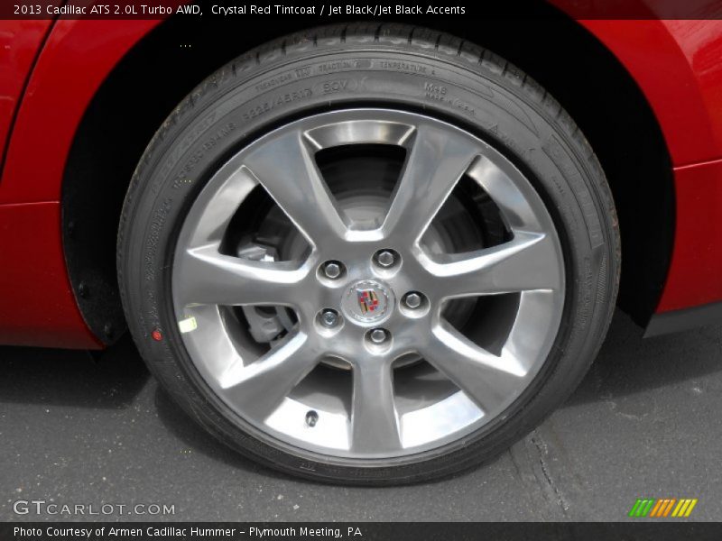 Crystal Red Tintcoat / Jet Black/Jet Black Accents 2013 Cadillac ATS 2.0L Turbo AWD