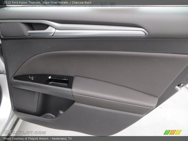 Ingot Silver Metallic / Charcoal Black 2013 Ford Fusion Titanium