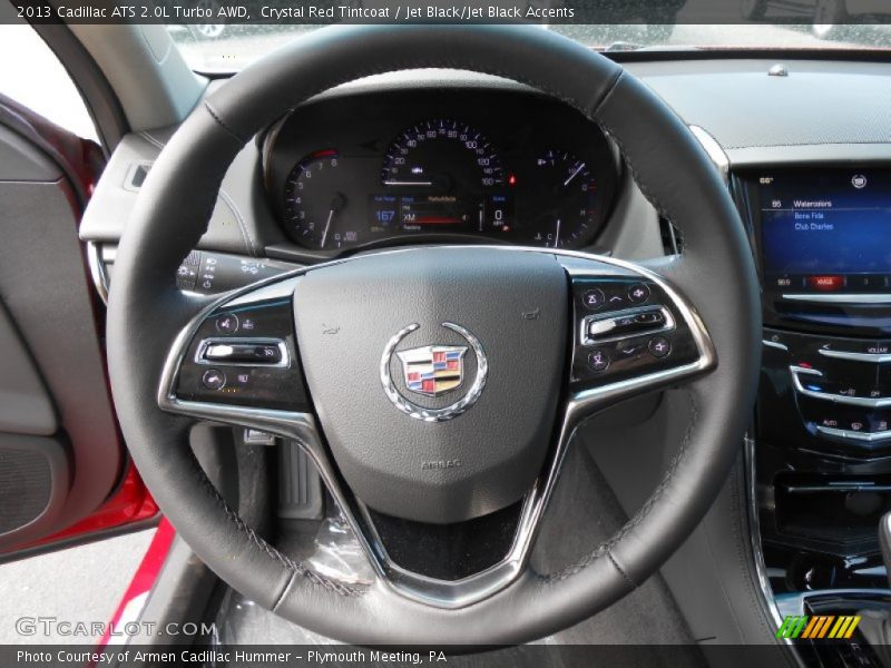Crystal Red Tintcoat / Jet Black/Jet Black Accents 2013 Cadillac ATS 2.0L Turbo AWD