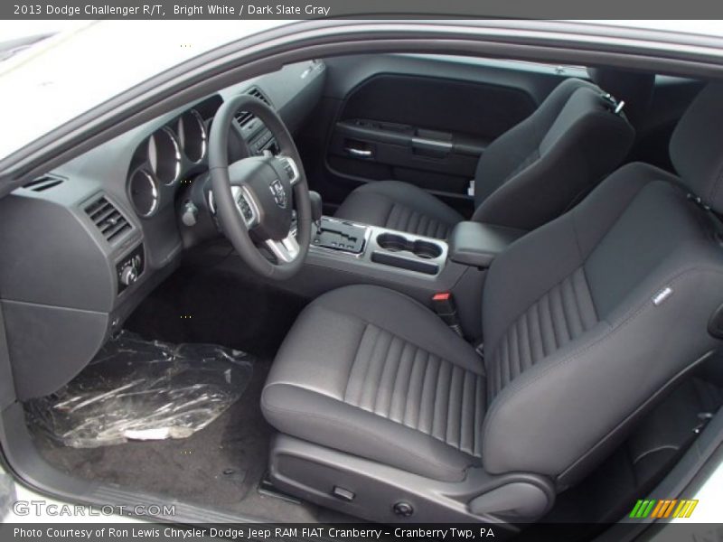Bright White / Dark Slate Gray 2013 Dodge Challenger R/T