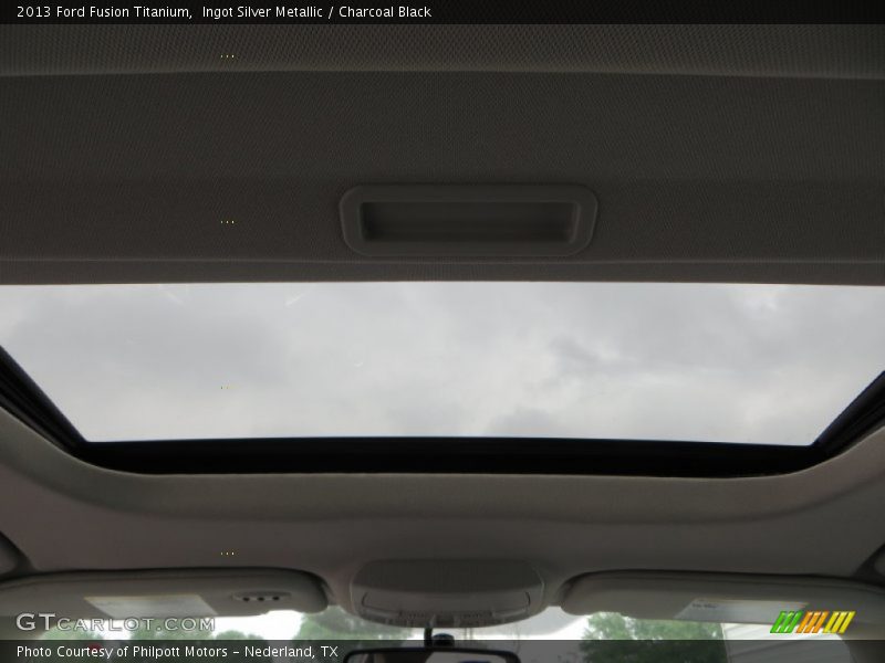 Ingot Silver Metallic / Charcoal Black 2013 Ford Fusion Titanium