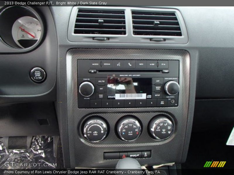 Bright White / Dark Slate Gray 2013 Dodge Challenger R/T