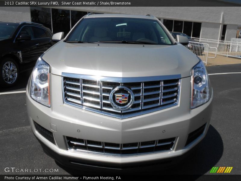 Silver Coast Metallic / Shale/Brownstone 2013 Cadillac SRX Luxury FWD
