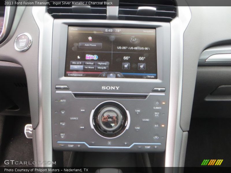 Ingot Silver Metallic / Charcoal Black 2013 Ford Fusion Titanium