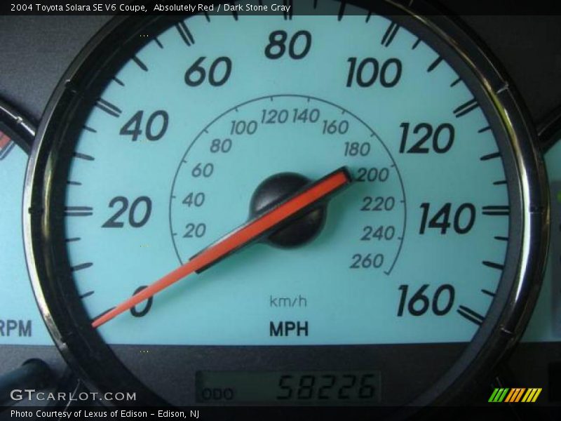 Absolutely Red / Dark Stone Gray 2004 Toyota Solara SE V6 Coupe