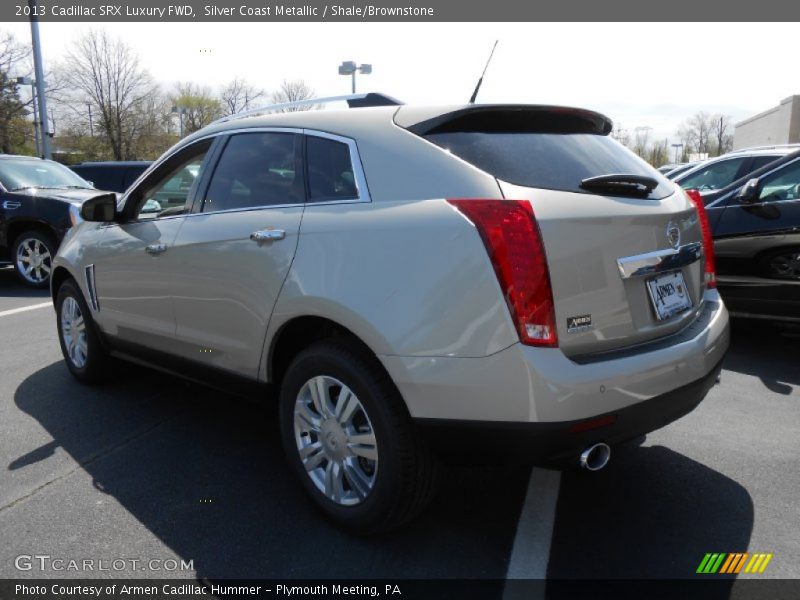 Silver Coast Metallic / Shale/Brownstone 2013 Cadillac SRX Luxury FWD