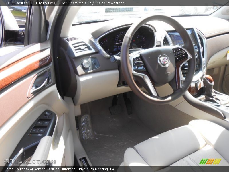 Silver Coast Metallic / Shale/Brownstone 2013 Cadillac SRX Luxury FWD