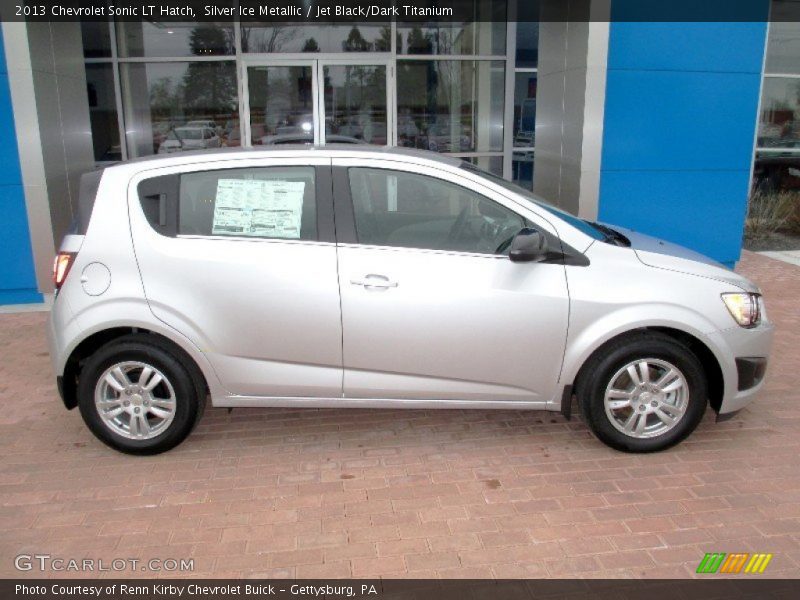 Silver Ice Metallic / Jet Black/Dark Titanium 2013 Chevrolet Sonic LT Hatch