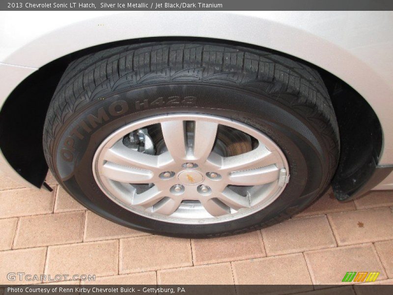 Silver Ice Metallic / Jet Black/Dark Titanium 2013 Chevrolet Sonic LT Hatch