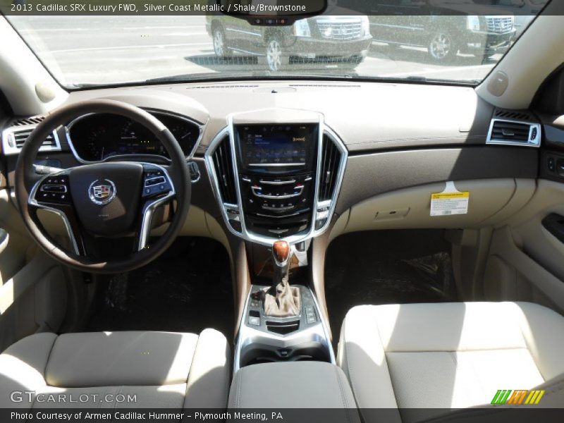 Silver Coast Metallic / Shale/Brownstone 2013 Cadillac SRX Luxury FWD