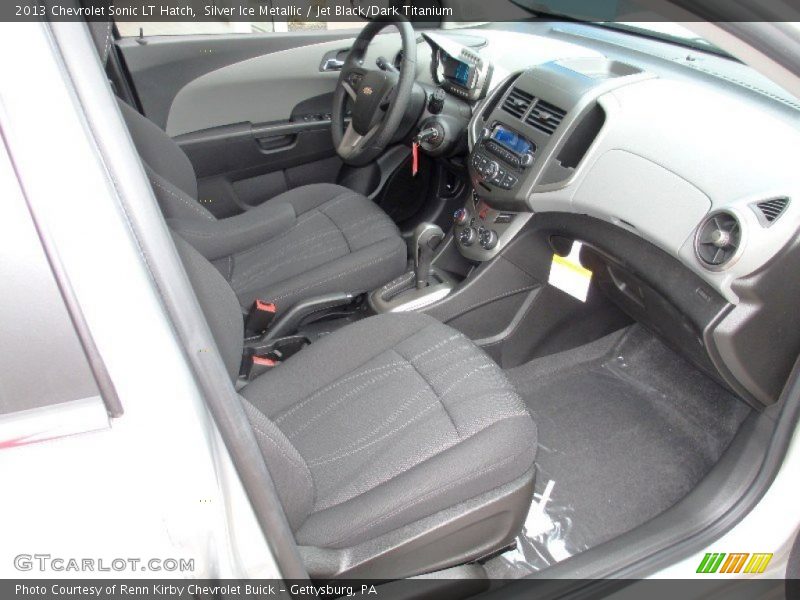 Silver Ice Metallic / Jet Black/Dark Titanium 2013 Chevrolet Sonic LT Hatch