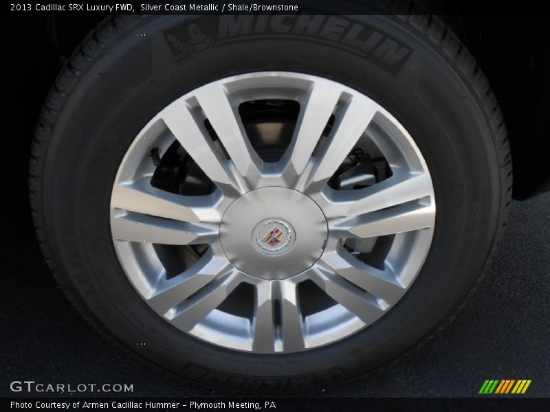 Silver Coast Metallic / Shale/Brownstone 2013 Cadillac SRX Luxury FWD