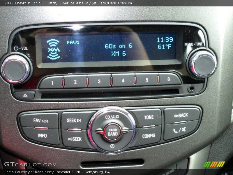 Silver Ice Metallic / Jet Black/Dark Titanium 2013 Chevrolet Sonic LT Hatch