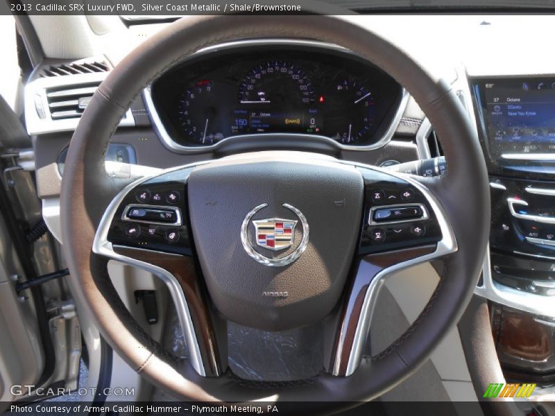 Silver Coast Metallic / Shale/Brownstone 2013 Cadillac SRX Luxury FWD