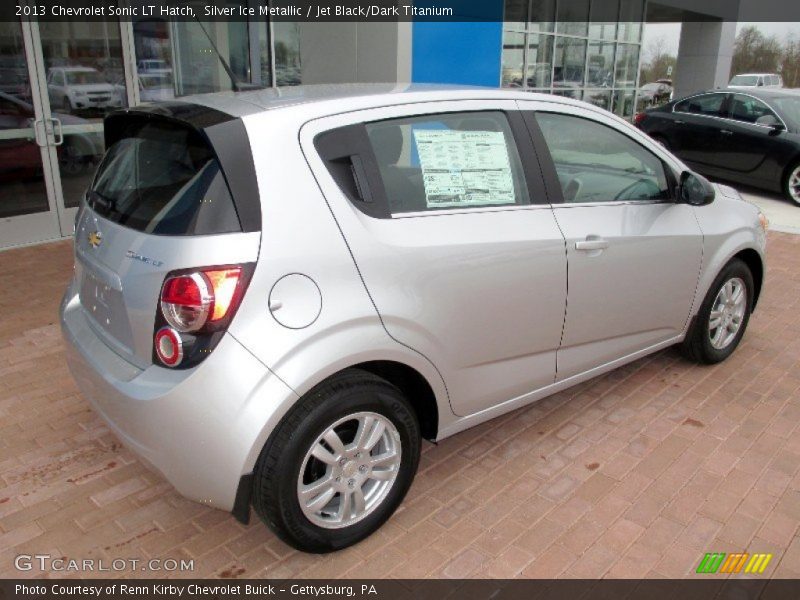 Silver Ice Metallic / Jet Black/Dark Titanium 2013 Chevrolet Sonic LT Hatch