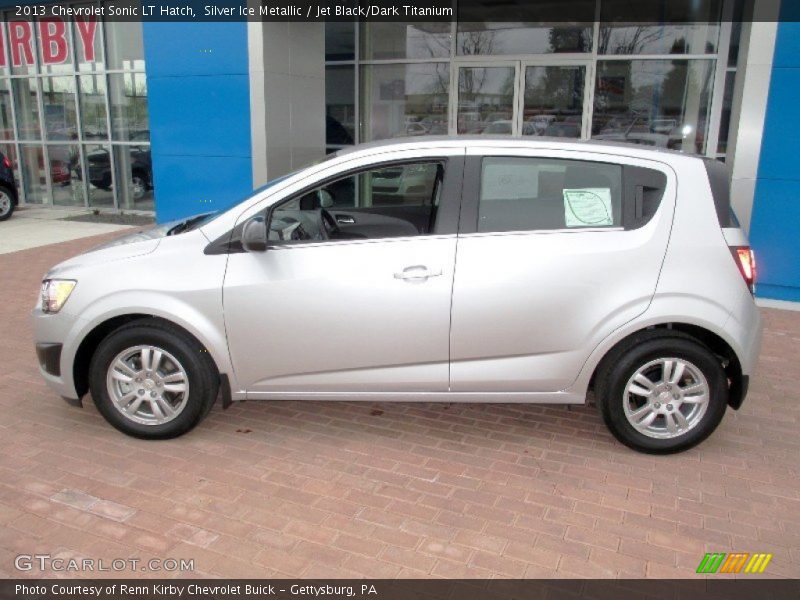 Silver Ice Metallic / Jet Black/Dark Titanium 2013 Chevrolet Sonic LT Hatch