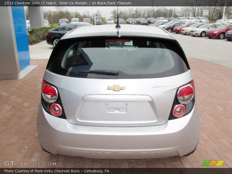 Silver Ice Metallic / Jet Black/Dark Titanium 2013 Chevrolet Sonic LT Hatch