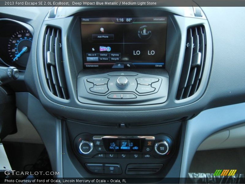 Deep Impact Blue Metallic / Medium Light Stone 2013 Ford Escape SE 2.0L EcoBoost
