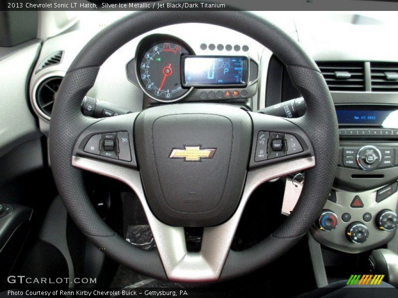 Silver Ice Metallic / Jet Black/Dark Titanium 2013 Chevrolet Sonic LT Hatch