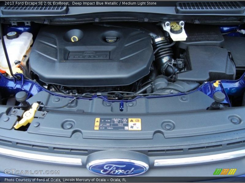 Deep Impact Blue Metallic / Medium Light Stone 2013 Ford Escape SE 2.0L EcoBoost