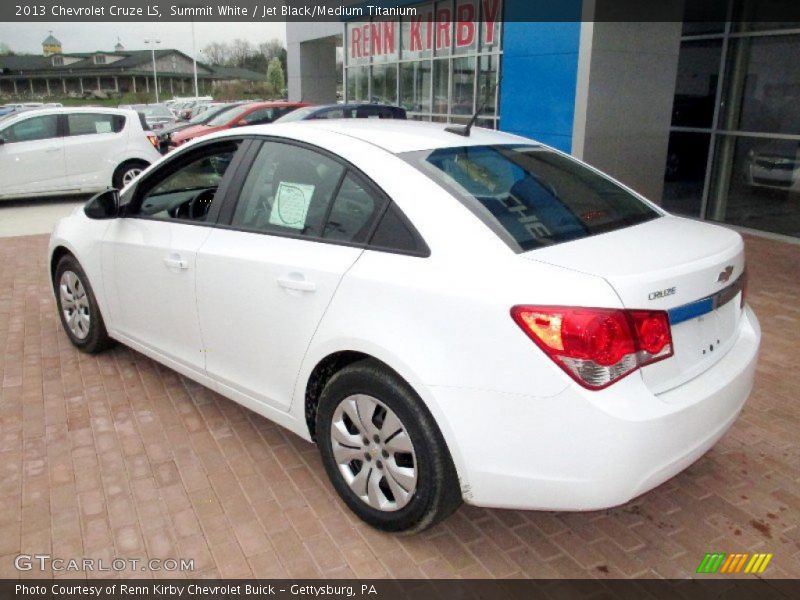 Summit White / Jet Black/Medium Titanium 2013 Chevrolet Cruze LS