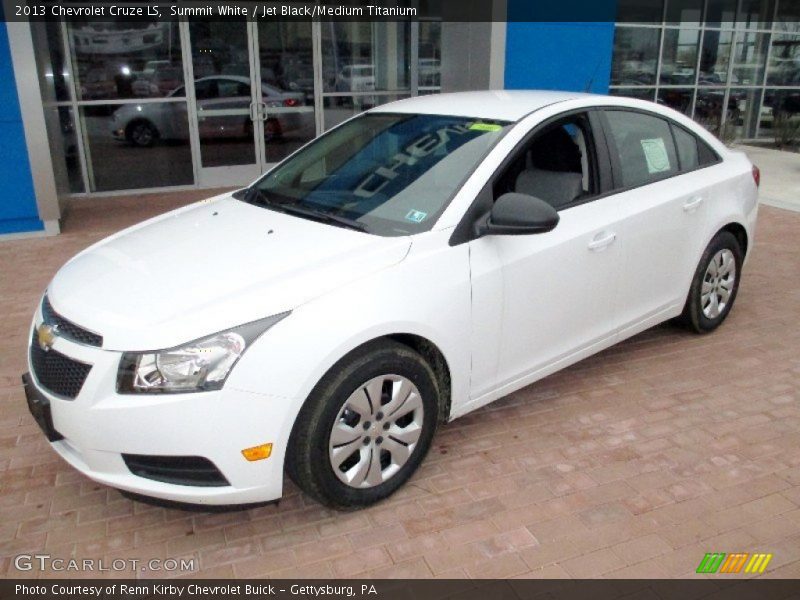 Summit White / Jet Black/Medium Titanium 2013 Chevrolet Cruze LS