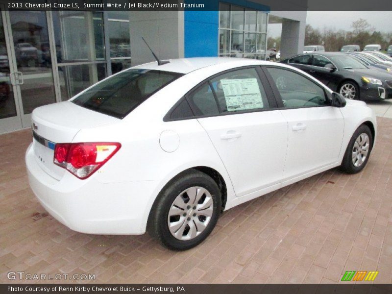 Summit White / Jet Black/Medium Titanium 2013 Chevrolet Cruze LS